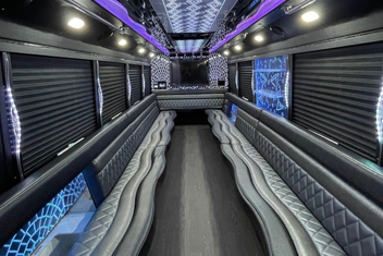 McKinney Party Bus Interior