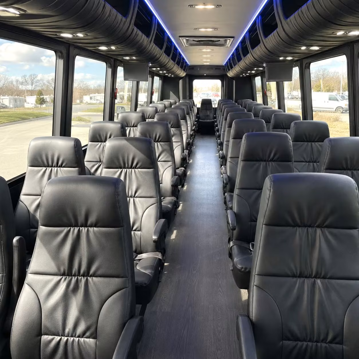 25 passenger minibus interior