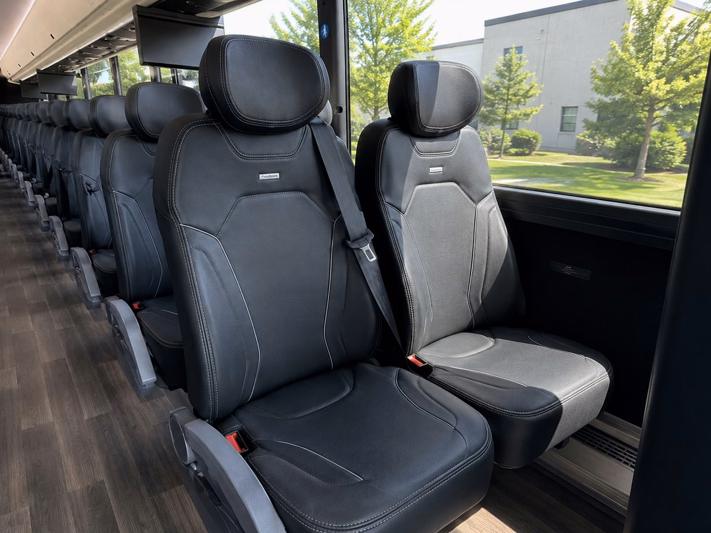 mckinney charter bus rental interior